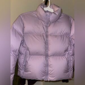 TNA Aritzia Mega Puff Women's Light Lilac Jacket Size XS EUC
